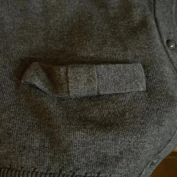 Kate Spade Short Gray Wool Cashmere Blend Cardigan Size Medium - Picture 4 of 6